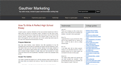Desktop Screenshot of gauthiermarketing.com